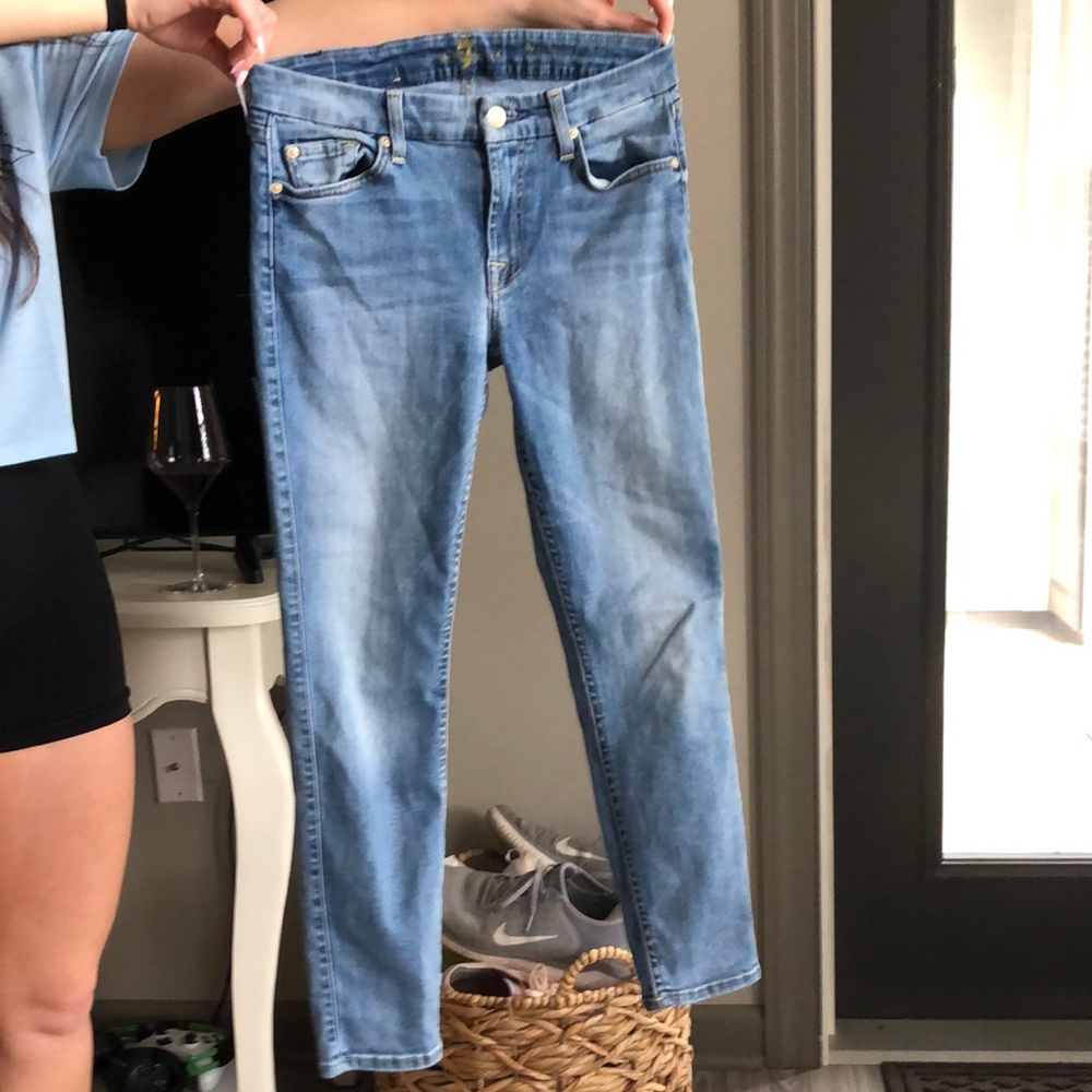7 for all mankind the cropped skinny